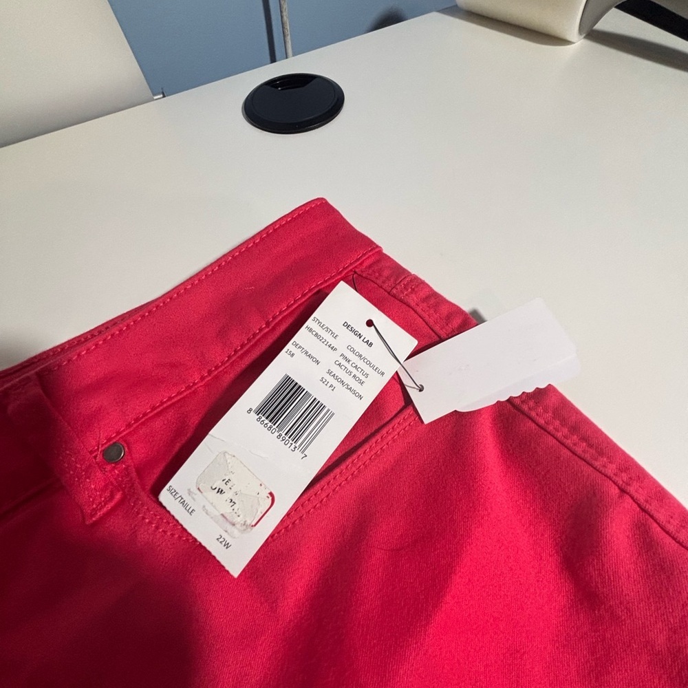 NWT Lord & Taylor Pink Skinny Jeans - Picture 6 of 8